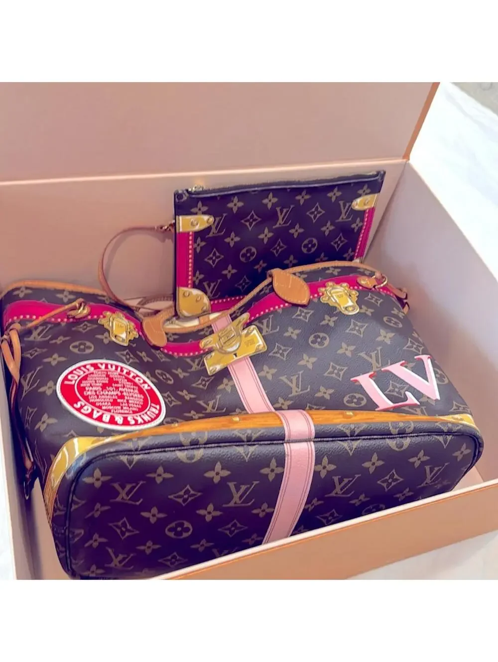 Authentic Louis Vuitton Summer Trunks Neo MM Neverfull